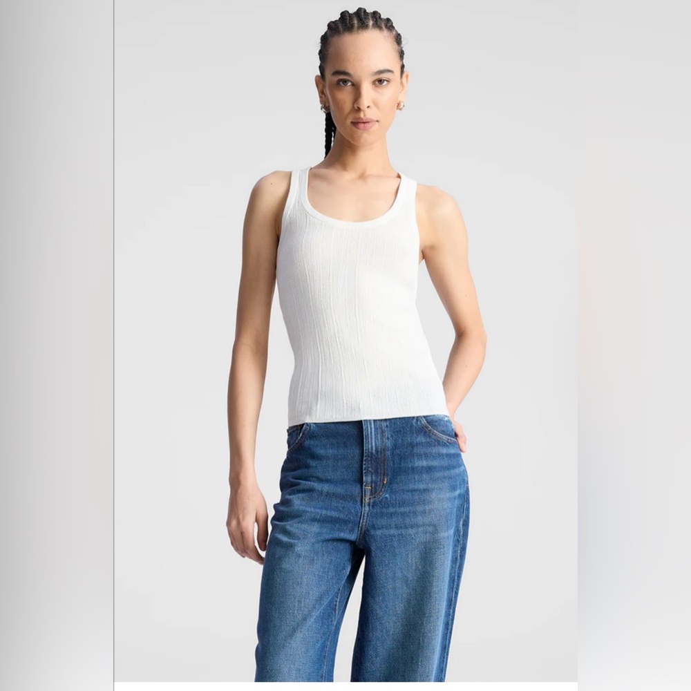 A.L.C. Iris Fine Cotton Knit Tank $175 - Picture 2 of 6